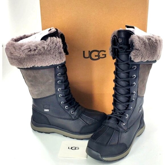 UGG 7 Adirondack Tall Boot III Fur Waterproof Sheepskin Leather Outdoor Shoes - Picture 2 of 16